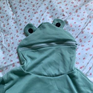Green Frog Hoodie Size Medium